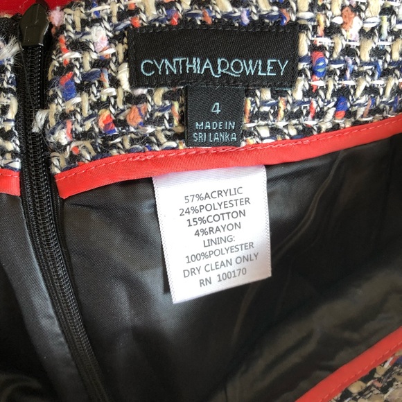 Cynthia Rowley Tweed Multi Colored Pencil Skirt - Picture 11 of 12